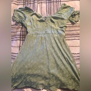 Green Peasant Dress